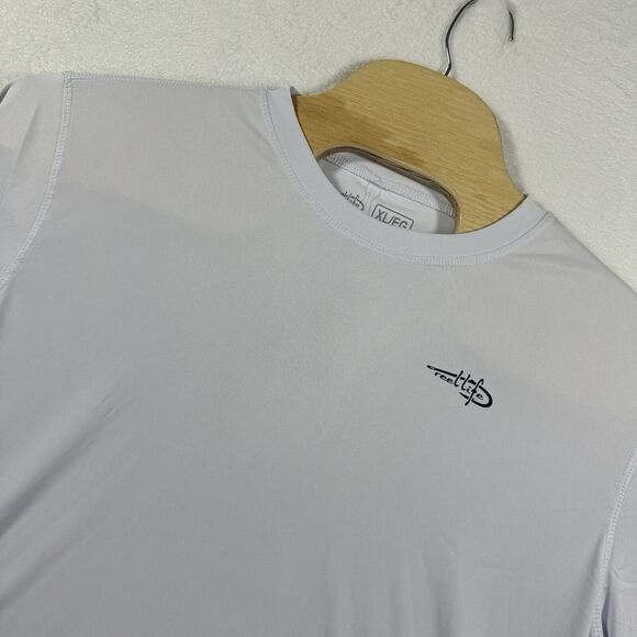 Reel Life Fishing Shirt Mens XL White Fishing Sunset‎ Rods Long Sleeve - Picture 1 of 8